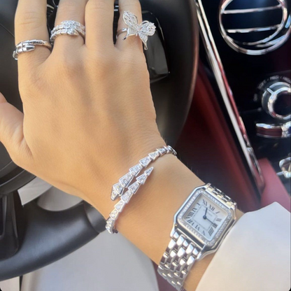 Serpenti Pavé Diamonds Wrap Bracelet