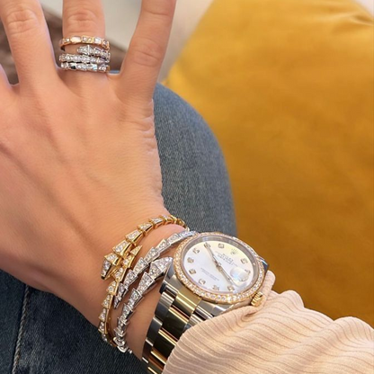Serpenti Pavé Diamonds Wrap Bracelet
