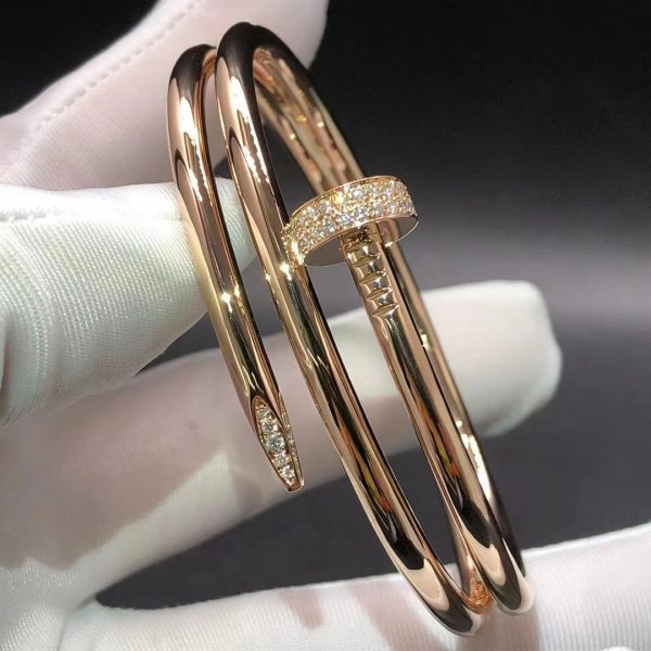 Juste Un Clou Pavé Diamonds Double Wrap Bangle Bracelet