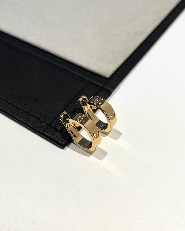 Love 2 Diamonds  Hoop Earrings
