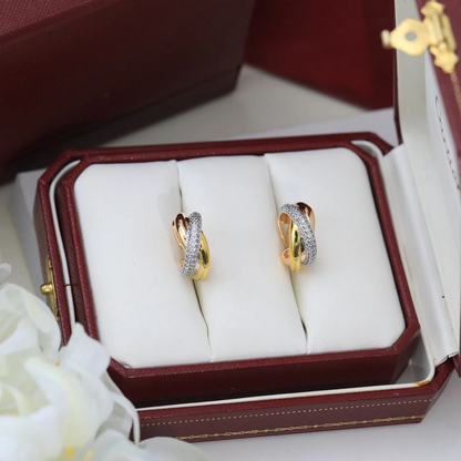 Trinity Pavé Diamonds Earrings