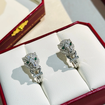 Panthère De Stud Pavé Diamonds Earrings
