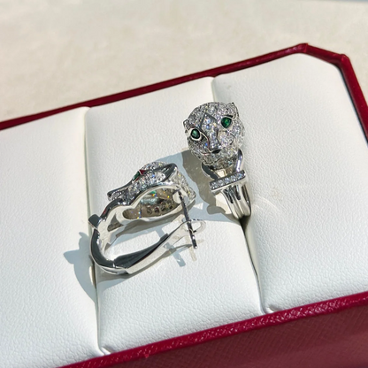 Panthère De Stud Pavé Diamonds Earrings