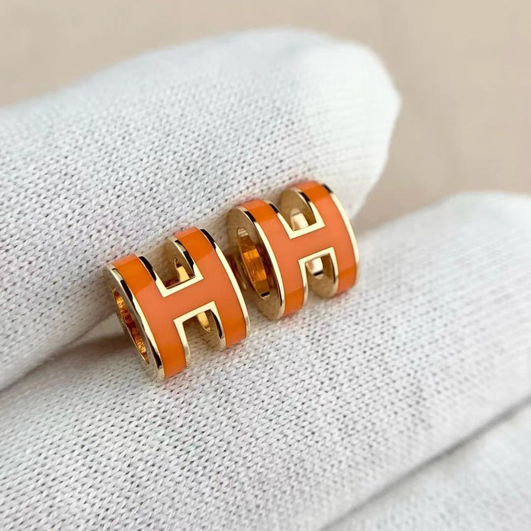 Mini Pop H Hoop Earrings