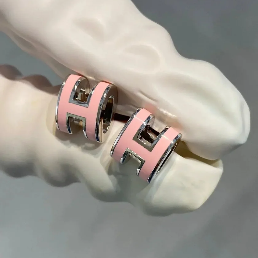 Mini Pop H Hoop Earrings