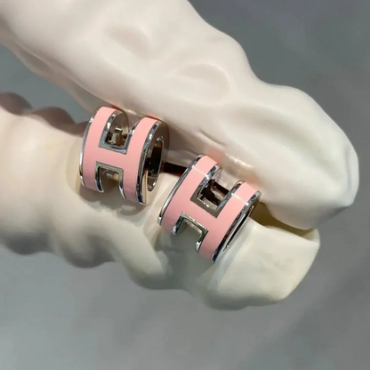 Mini Pop H Hoop Earrings
