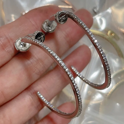 Juste Un Clou Pavé Diamonds Hoop Earrings