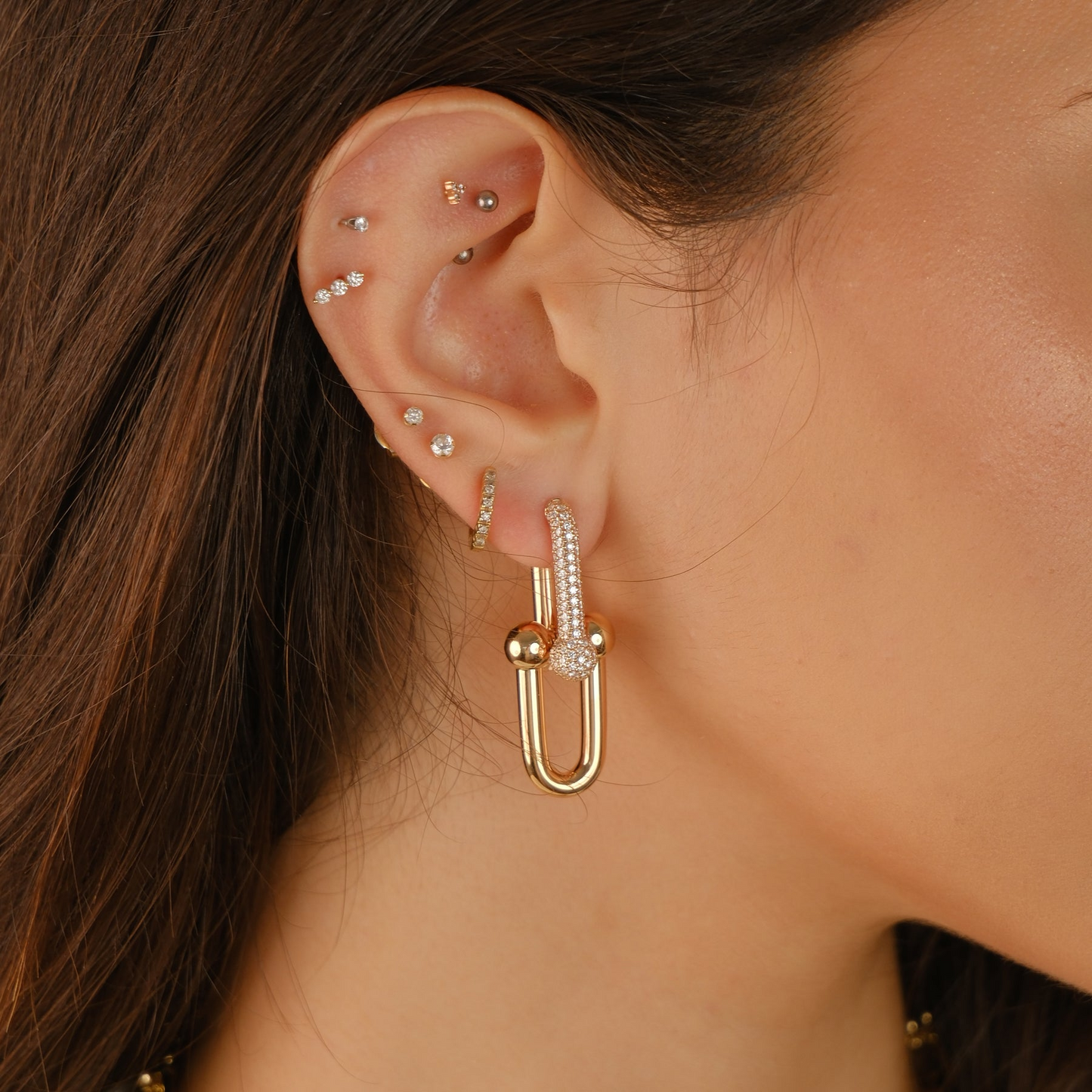 HardWear Large Link Pavé Earrings