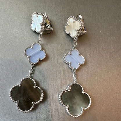Magic Alhambra Three Motifs Earrings