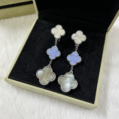 Magic Alhambra Three Motifs Earrings