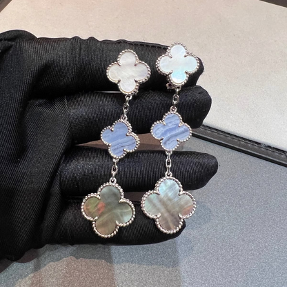 Magic Alhambra Three Motifs Earrings