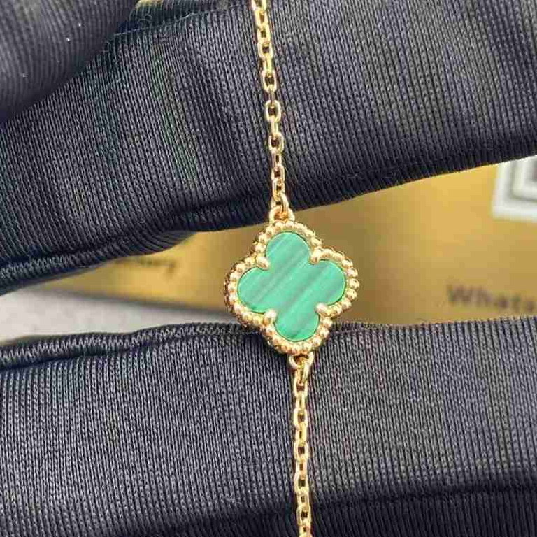 Malachite Clover 1 Motif Bracelet