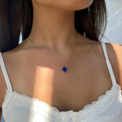 Vintage Blue Agate Pendant Necklace