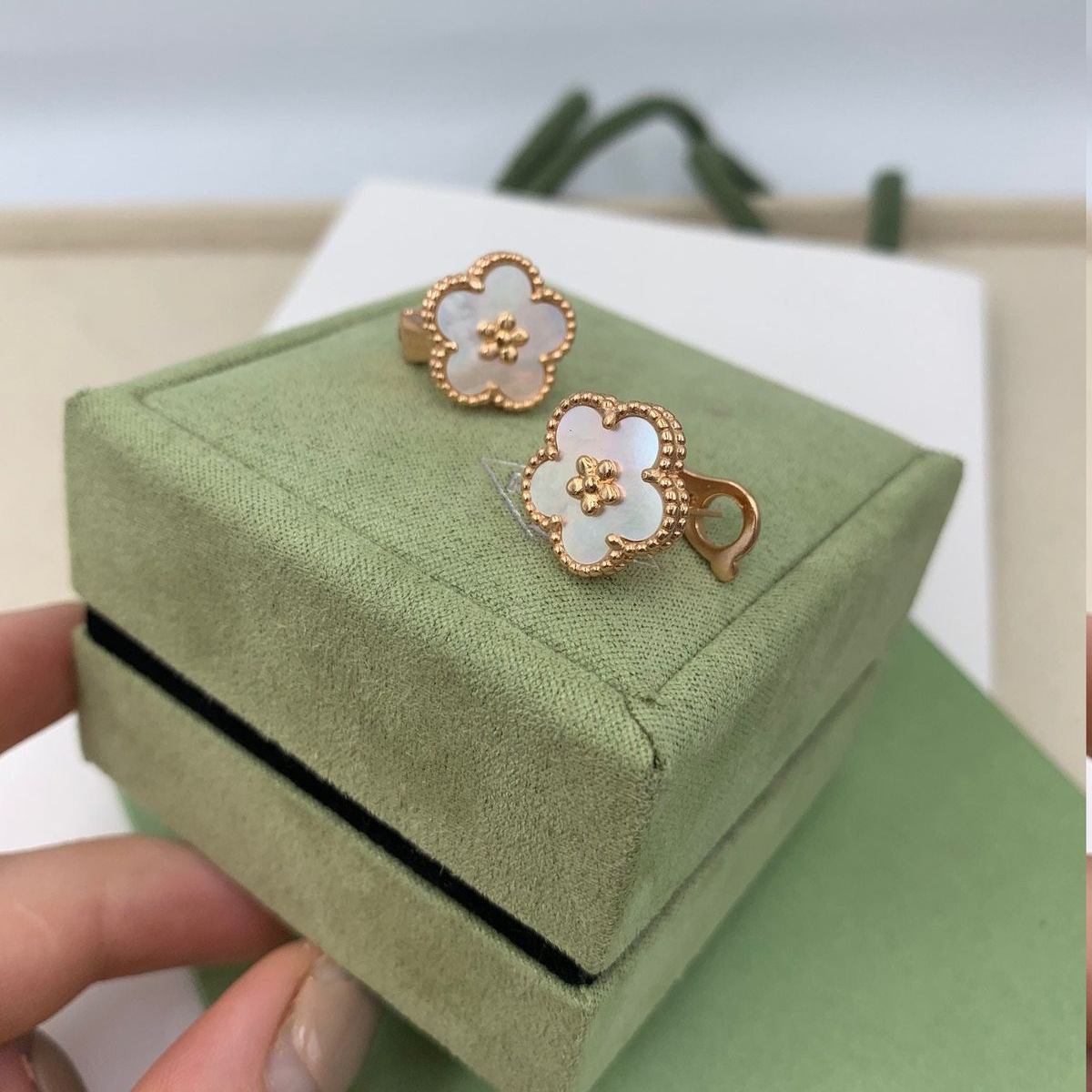 Spring Blossom Mother of Pearl Earrings