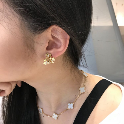 Mini Three Flower Earrings
