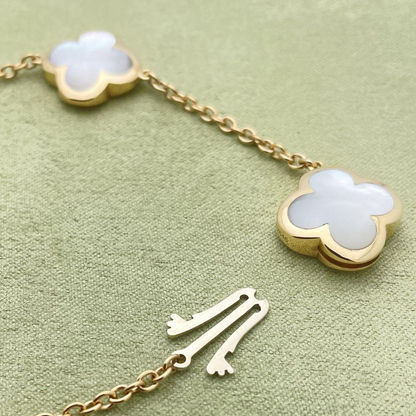 Mother of Pearl Clover Bracelet 4 Motifs