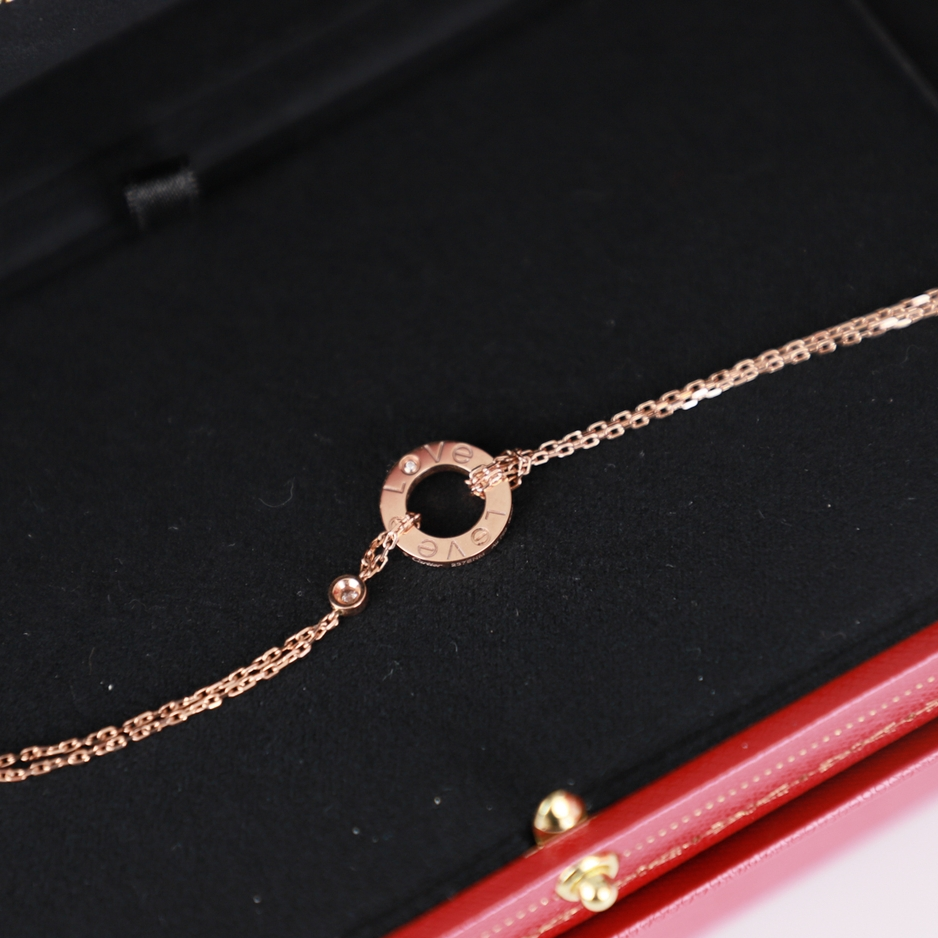 Love Chain Bracelet with 2 Stones