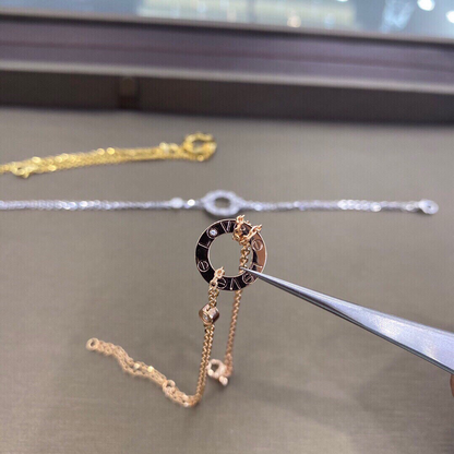 Love Chain Bracelet with 2 Stones