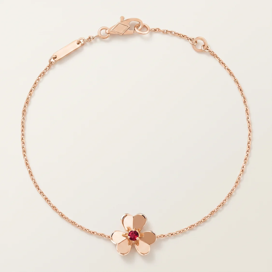 Frivole Ruby Clover Bracelet