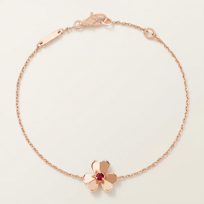 Frivole Ruby Clover Bracelet