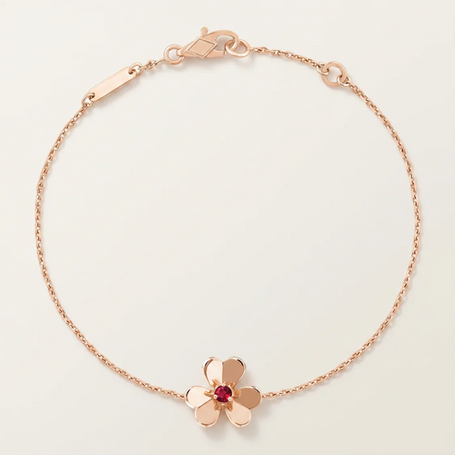 Frivole Ruby Clover Bracelet