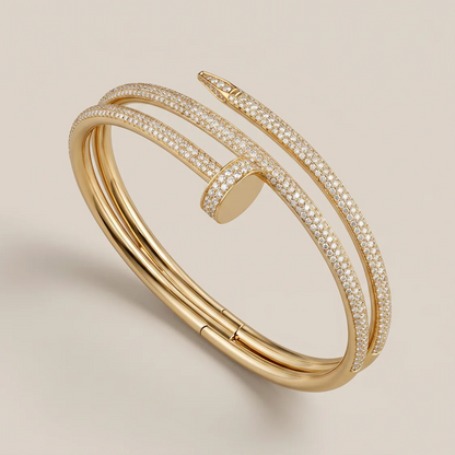 Juste Double Rows Pavé Diamonds Bracelet