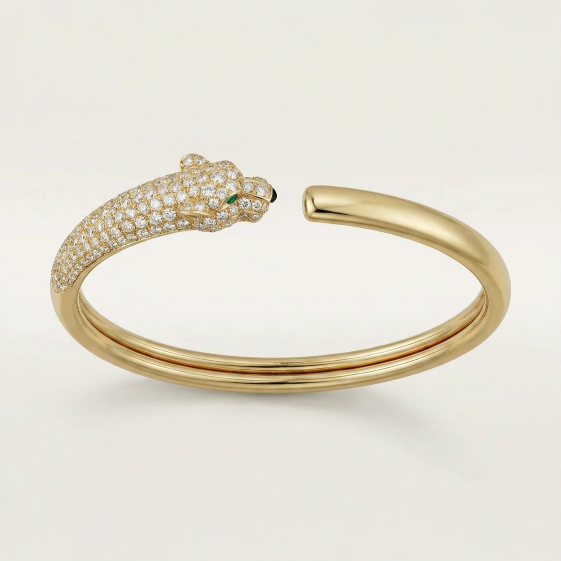 Panthère Pavé Sculptural Bracelet