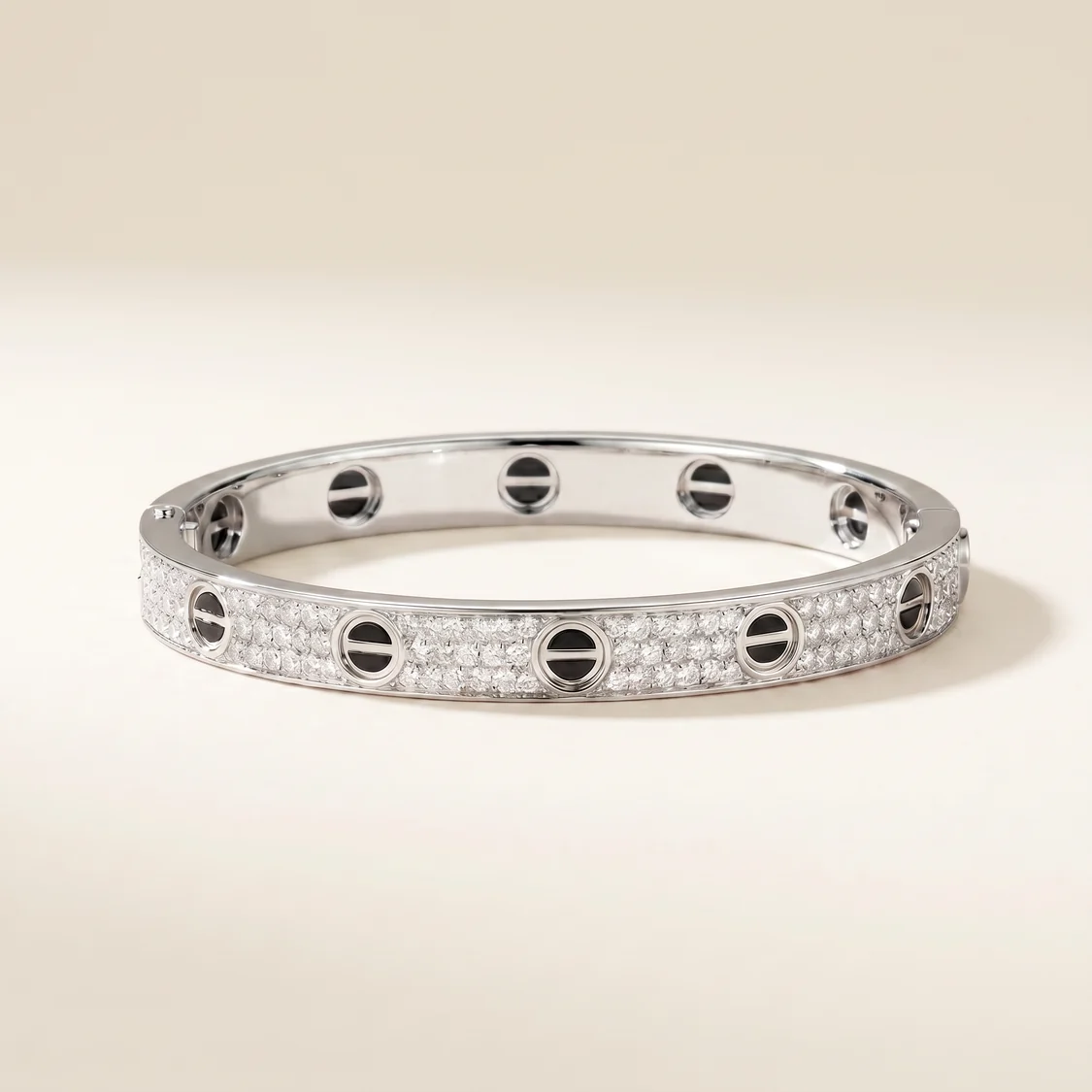 Paved Ceramic Love Bracelet