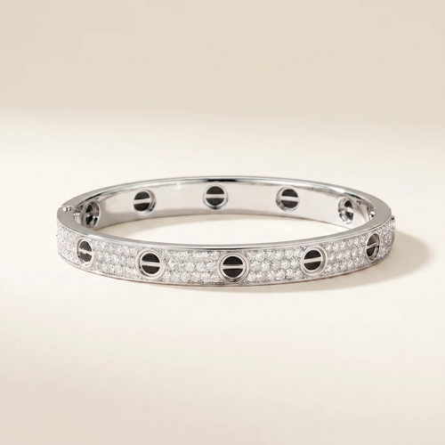 Paved Ceramic Love Bracelet