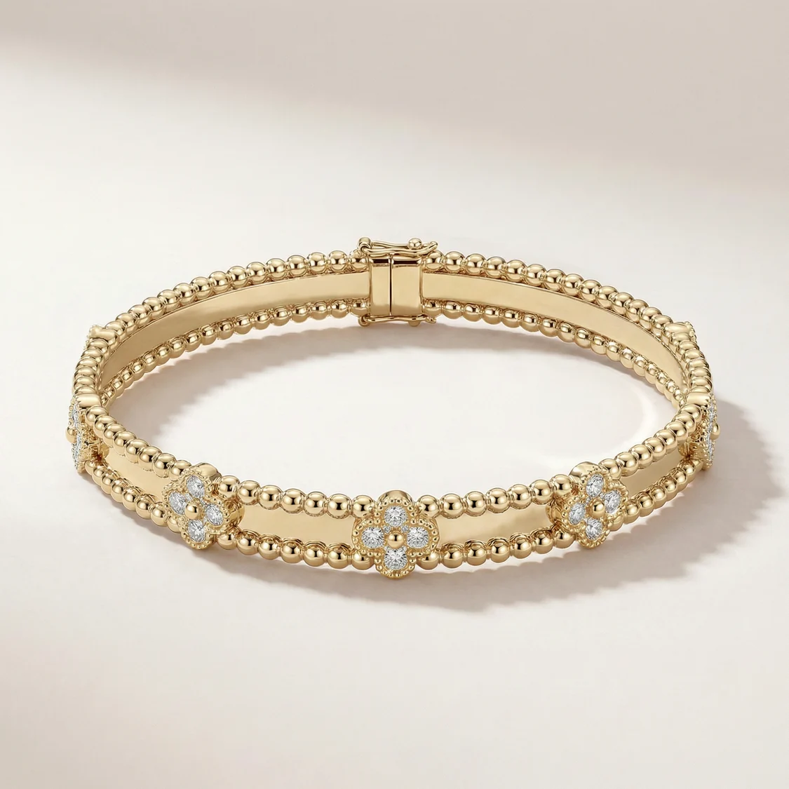 Perlée Sweet Clovers Pavé Bracelet