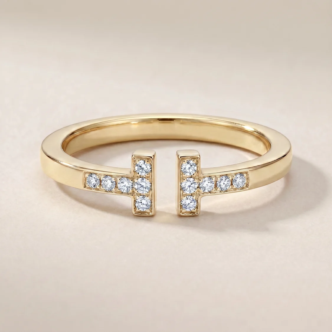 T Open Square Pavé Bracelet