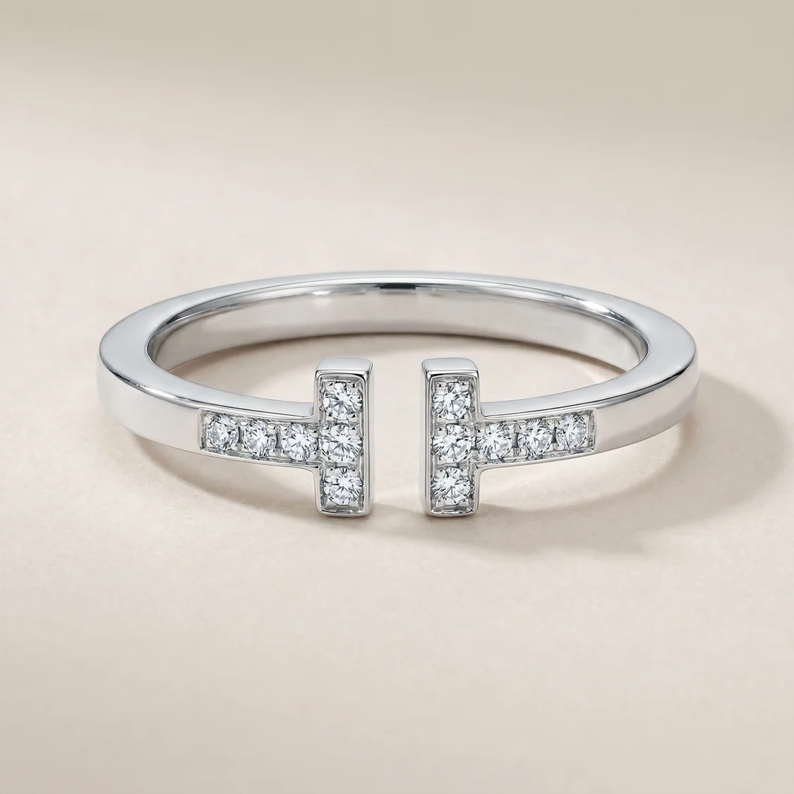 T Open Square Pavé Bracelet