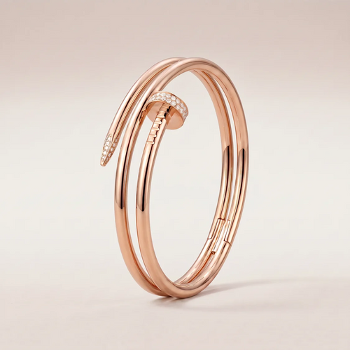 Juste Un Clou Pavé Diamonds Double Wrap Bangle Bracelet