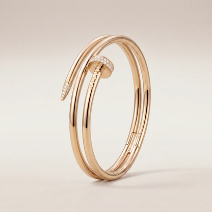 Juste Un Clou Pavé Diamonds Double Wrap Bangle Bracelet