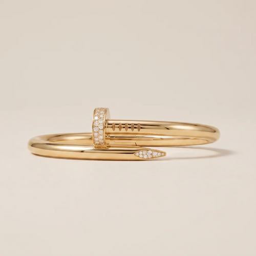 Juste Un Clou Large Pavé Diamonds Nail Bracelet