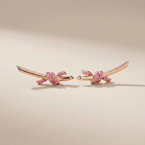 Pink Knot Earrings