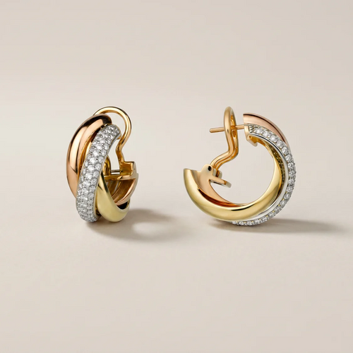 Trinity Pavé Diamonds Earrings