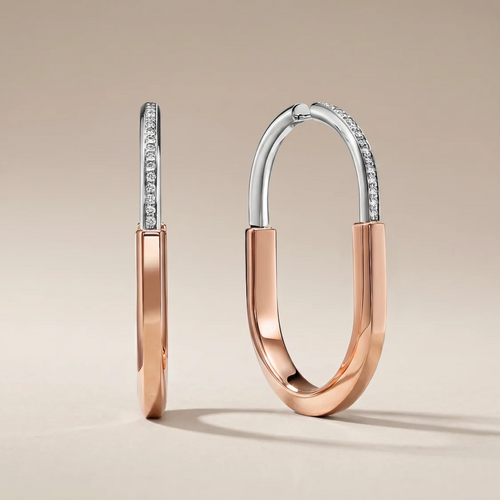 T Lock Extra Large Hoop Earrings
