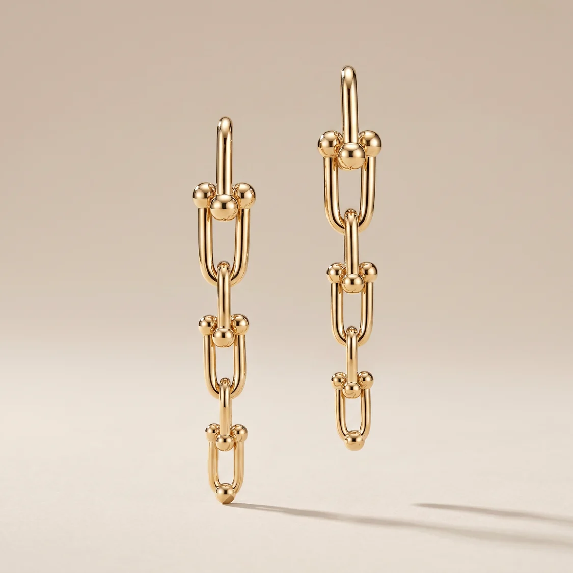 Graduated Link Drop Earrings