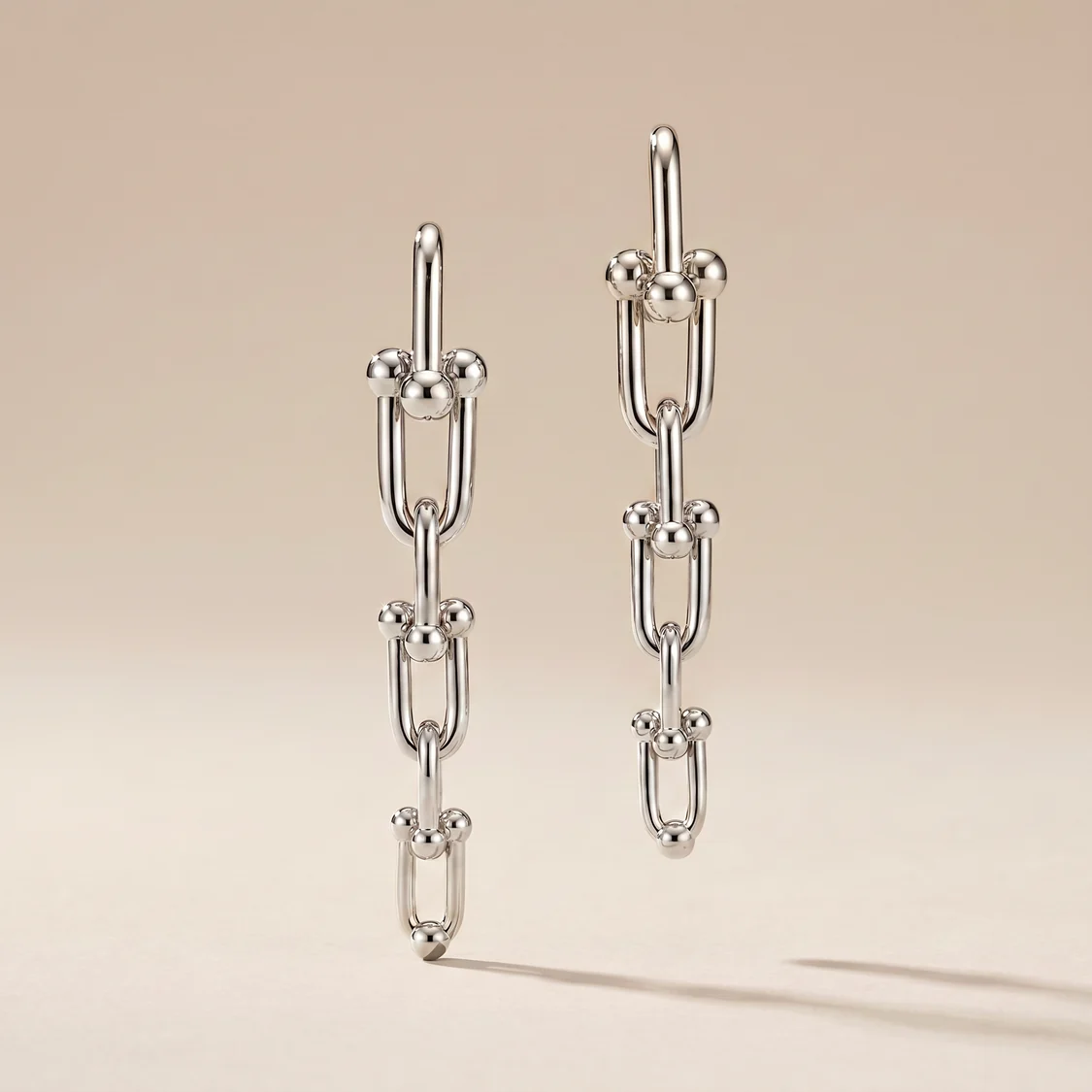 Graduated Link Drop Earrings