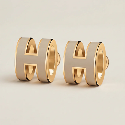 Mini Pop H Hoop Earrings