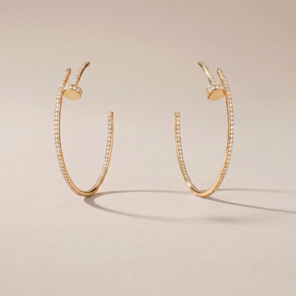 Juste Un Clou Pavé Diamonds Hoop Earrings