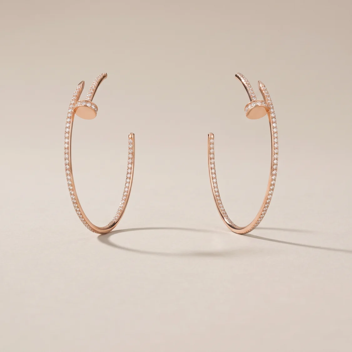 Juste Un Clou Pavé Diamonds Hoop Earrings