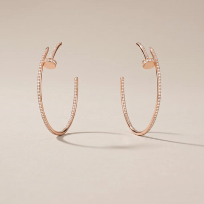 Juste Un Clou Pavé Diamonds Hoop Earrings