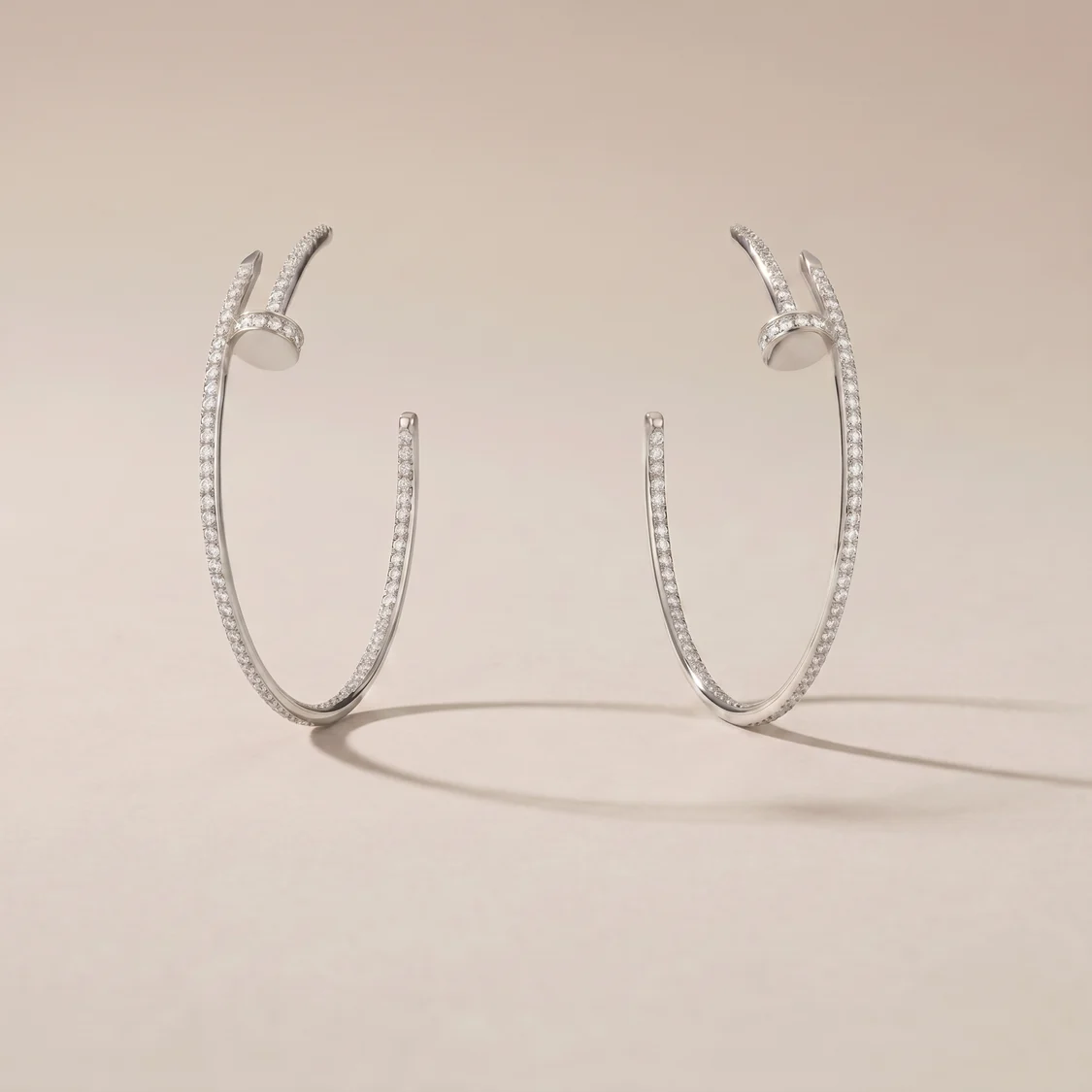 Juste Un Clou Pavé Diamonds Hoop Earrings