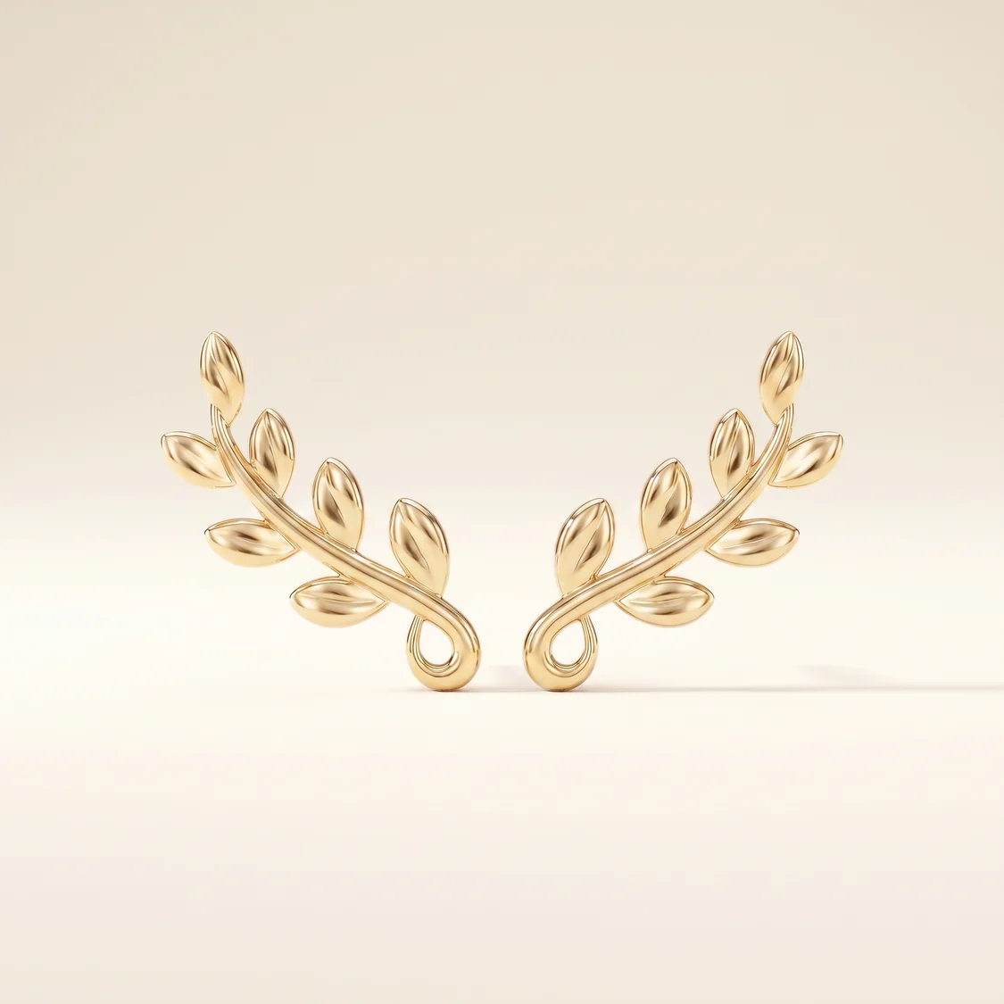 Olive Leaf Vine Earrings