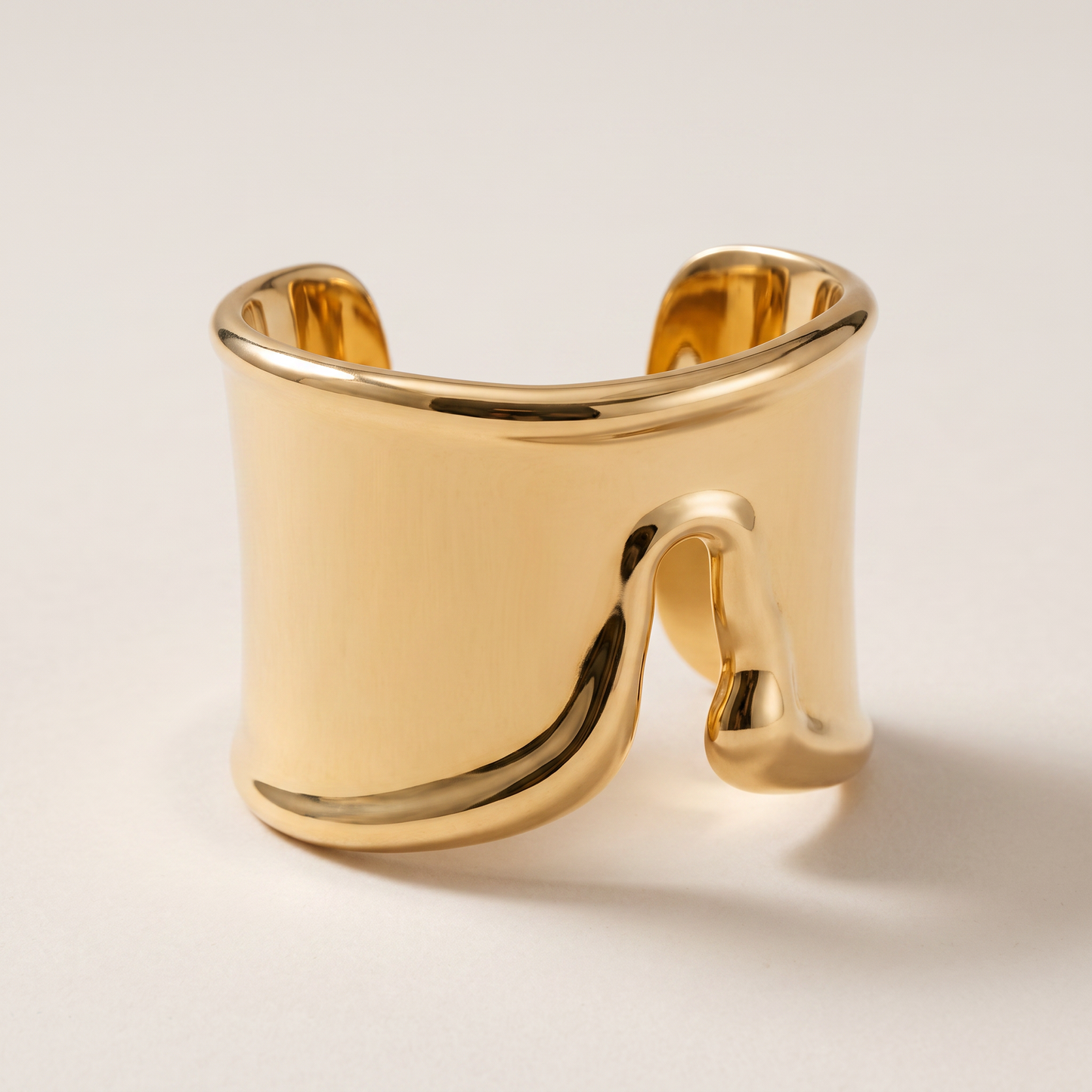Elsa Peretti Bone Yellow Sculpted Wide Cuff Bracelet