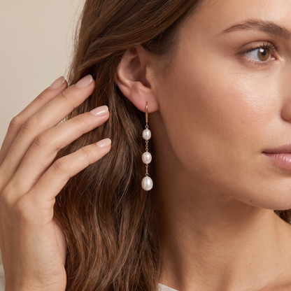 Elsa Peretti Pearls On Chain Drop Earrings