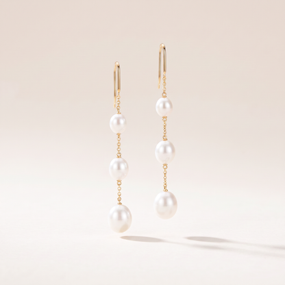 Elsa Peretti Pearls On Chain Drop Earrings