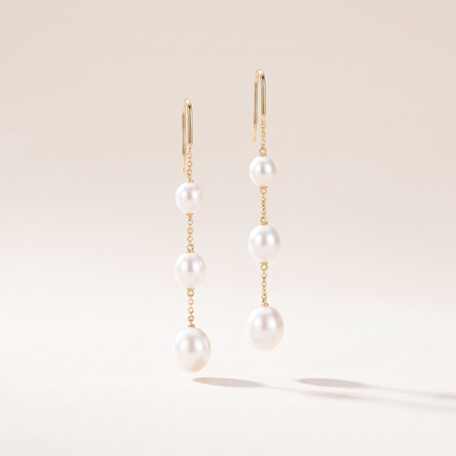 Elsa Peretti Pearls On Chain Drop Earrings